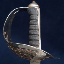 British WW1 Infantry Officers Sword of Captain Charles Roydon Brown MC MID, Essex Regt, KIA France 1917 14